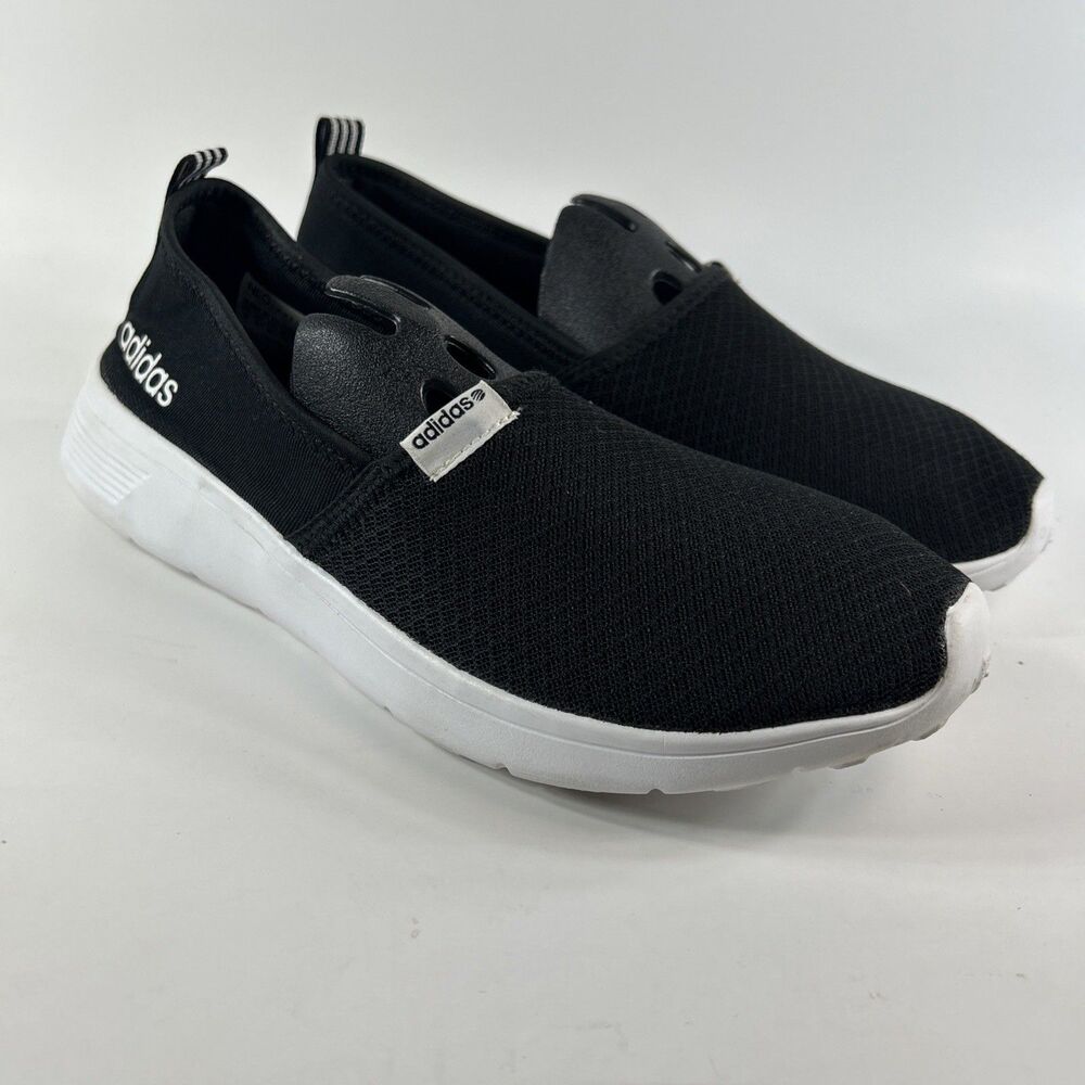 Adidas Slip On Neo Women’s Shoe Size 10 Black White Lightweight Casual Comfort
